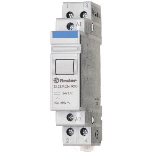 Finder Installations-Relais 1OE 1S 20A 24VDC 1 STK
