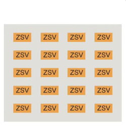 Siemens Beschriftungbogen orange 5UH1085