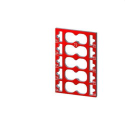 Siemens Schild ET 200SP 10xrot 6ES7193-6CP72-2AA0