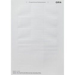 Gira Beschriftungsbogen 145500 51,2x7,0mm