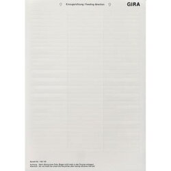 Gira Beschriftungsbogen 145700 62,8x6,8mm