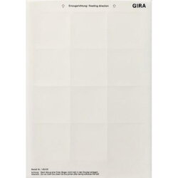 Gira Beschriftungsbogen 145800 62,5x62mm
