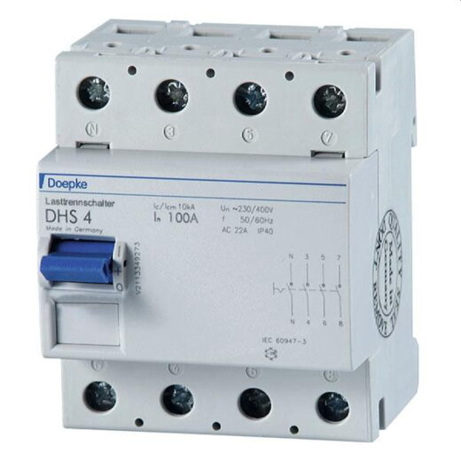 Doepke Hauptschalter DHS4 125-4 4polig 125A