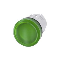 Siemens Leuchtmelder 22mm rund gruen Linse glatt...