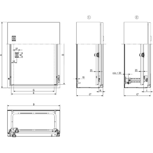 Schneider Electric Innentür f. Gehäuse Spacial WM H1000xB800 Stahl NSYPIN108