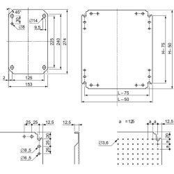 Schneider Electric Montageplatte Mikroperf. H600xB400m...