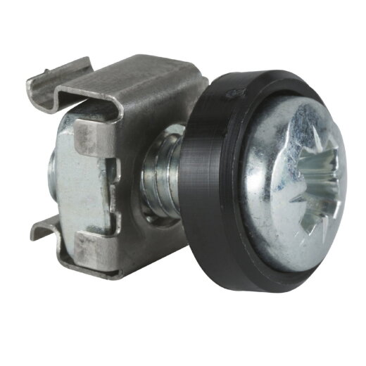 Schneider Electric Set 50 Schrauben M6 mit Scheiben Muttern NSYGFR95M65