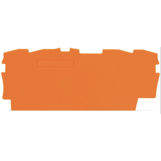 WAGO Abschlussplatte u. Zwischenplatte 2002-1492 für TOBJOB S orange