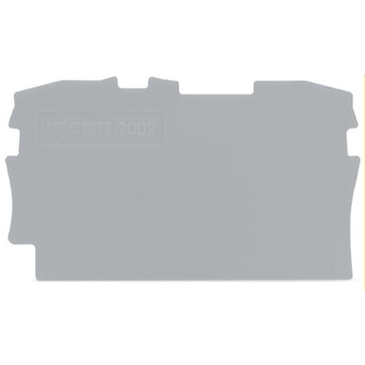 WAGO Abschlussplatte u. Zwischenplatte 2002-1291 für TOPJOB S grau