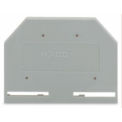 WAGO Abschlussplatte u. Zwischenplatte 281-301 grau