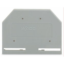 WAGO Abschlussplatte u. Zwischenplatte 281-301 grau