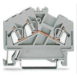 WAGO 3 Leiter Durchgangsklemme 280-641 2,5qmm grau