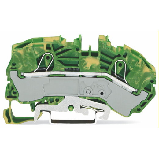 WAGO 2 Leiter Schutzleiterklemme 2016-7607 TOPJOB S grün-gelb 16qmm