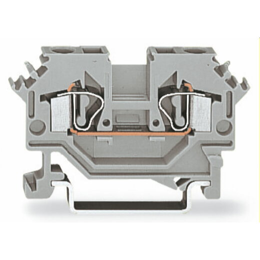 WAGO 2 Leiter Durchgangsklemme 281-601 4qmm grau