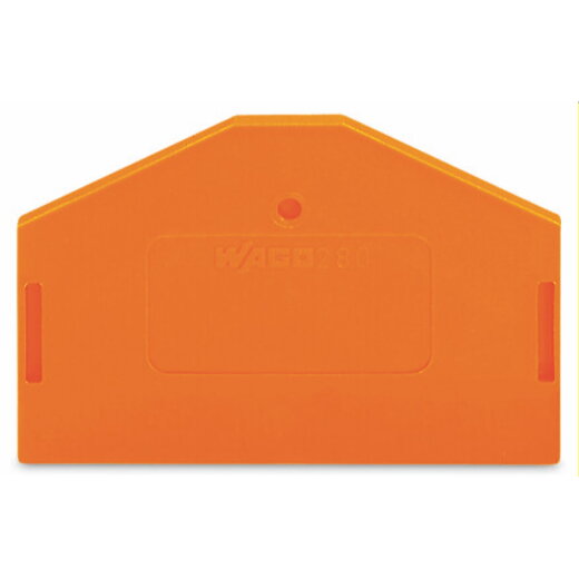 WAGO Abschlussplatte u. Zwischenplatte 280-313 orange
