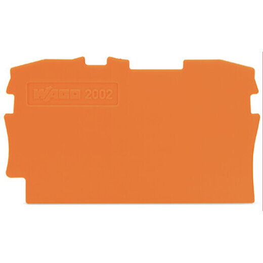 WAGO Abschlussplatte u. Zwischenplatte 2002-1292 orange