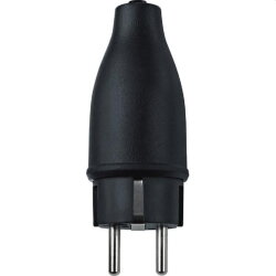 Merten SCHUKO-Vollgummistecker 123851 16A 250V schwarz