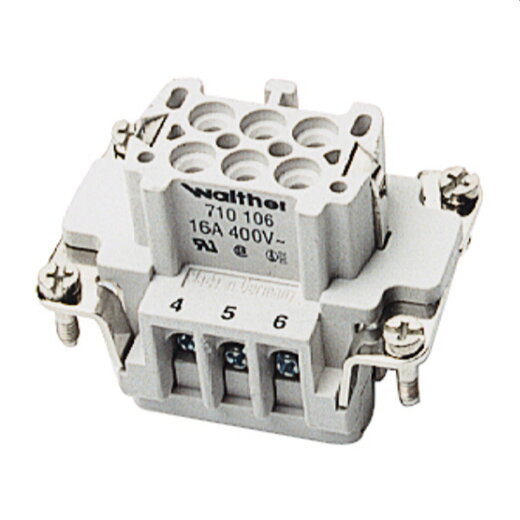 Walther Buchseneinsatz 710106 6polig 710106