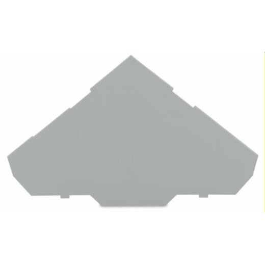 WAGO Abschlussplatte u. Zwischenplatte 280-319 grau