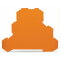 WAGO Abschlussplatte u. Zwischenplatte 2002-3292 orange 0,8mm