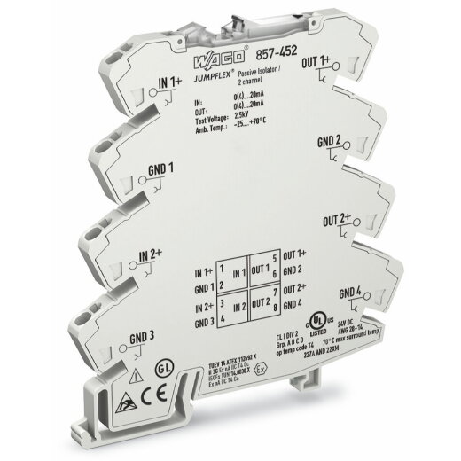 WAGO Passivtrenner 857-452 2-kanalig