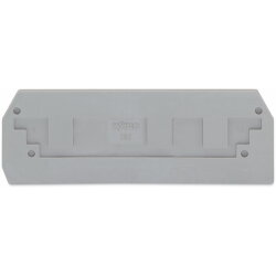 WAGO Abschlussplatte u. Zwischenplatte 282-308 grau