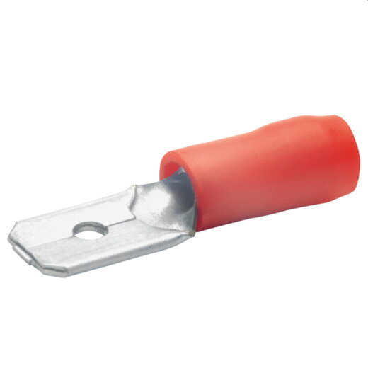 Klauke Flachstecker 6,3x0,8mm 0,5-1qmm verzinnt isoliert 820