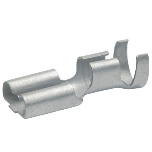 Klauke Flachsteckhülse n. DIN 6,3x0,8mm 4-6qmm Rastzunge VZ 2750