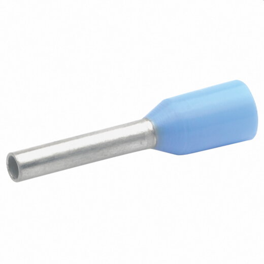 Klauke Aderendhülse n. DIN 0,75qmm 8mm hellblau VZ isoliert 1708