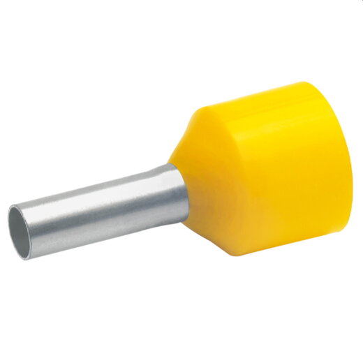 Klauke Aderendhülse n. DIN 6qmm 12mm hellgelb VZ f kurz Leit 43512