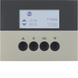 Berker Jalousie-Schaltuhr 85741173 edelstahl lackiert...