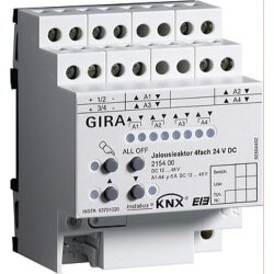 Gira Jalousieaktor 215400 KNX/EIB Jalousie 4fach 24VDC REG