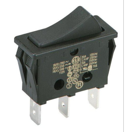 Bachmann Wippschalter 924.092 1polig schwarz/schwarz