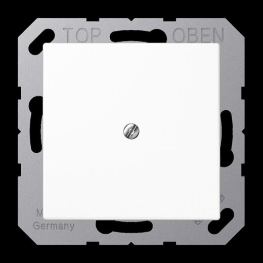 Jung Leitungsauslass mit Zugentlastung, Duroplast, Serie A, alpinweiß A590AWW