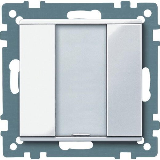 Merten Taster 617125 1fach aktivweiss glaenzend System