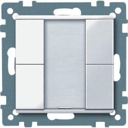 Merten Taster 617225 2fach aktivweiss glaenzend System