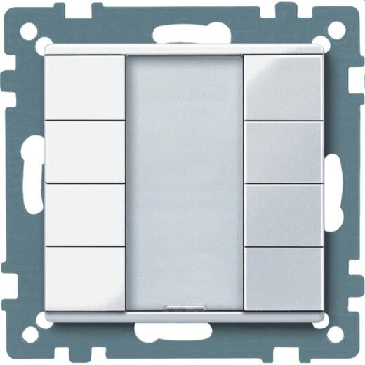 Merten Taster 617425 4fach aktivweiss glaenzend System