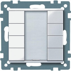 Merten Taster 617425 4fach aktivweiss glaenzend System