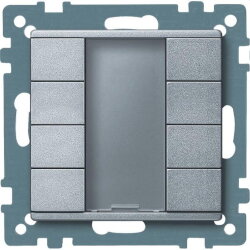 Merten Taster 627860 4fach aluminium System M