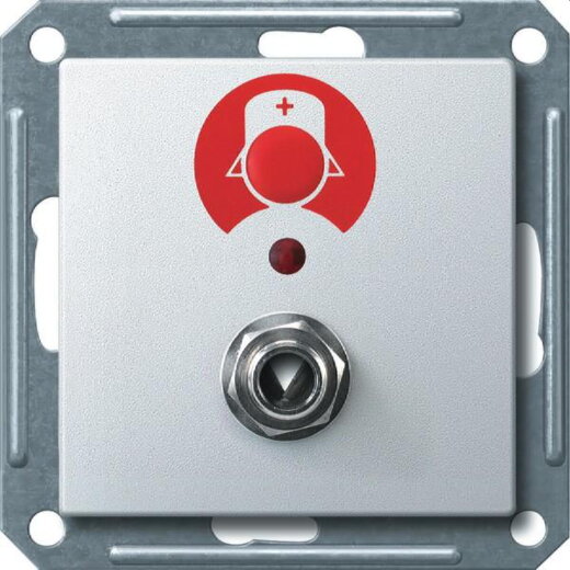 Merten Ruftaster MEG4847-0319 polarweiss glaenzend