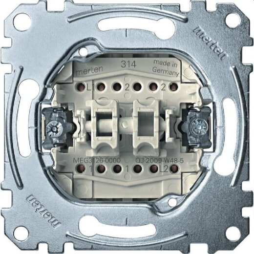 Merten Schaltereinsatz MEG3126-0000 1polig 10AX AC250V