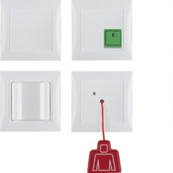 Berker Set M352008989 mit Rahmen polarweiss glaenzend