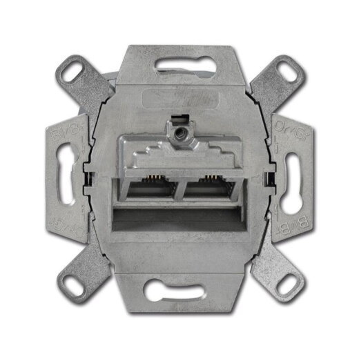 Busch-Jaeger 0218/12-101 Kat. 6 2fach Anschlussdose