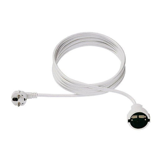 Bachmann Verlängerungskabel 341.286 H05VV-F 3G1,5 5m weiss