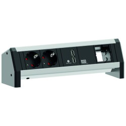 Bachmann Steckdosenleisten 902.0182 DESK 2xSchuko 1xUSB...