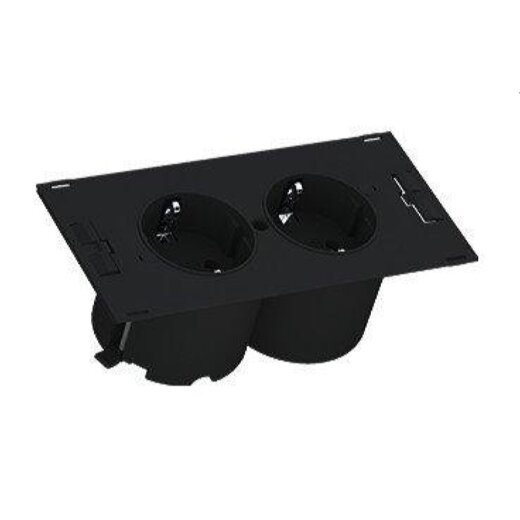 Bachmann CEE-Steckdosenleisten DUE 2xCEE7/3 0,2m GST18 schwarz