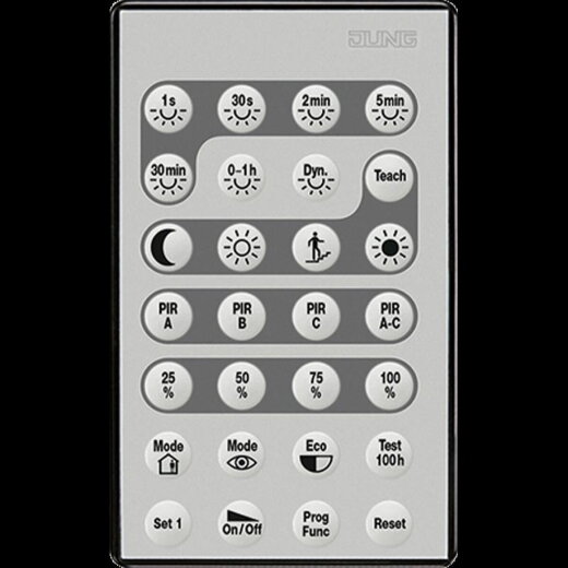 Jung IR-Fernbedienung (Installateur) für KNX Präsenzmelder / Automatikschalter DWPMFBIRI