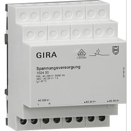 Gira Spannungsversorgung 102400 KNX/EIB Wetterstation AC 1 A REG