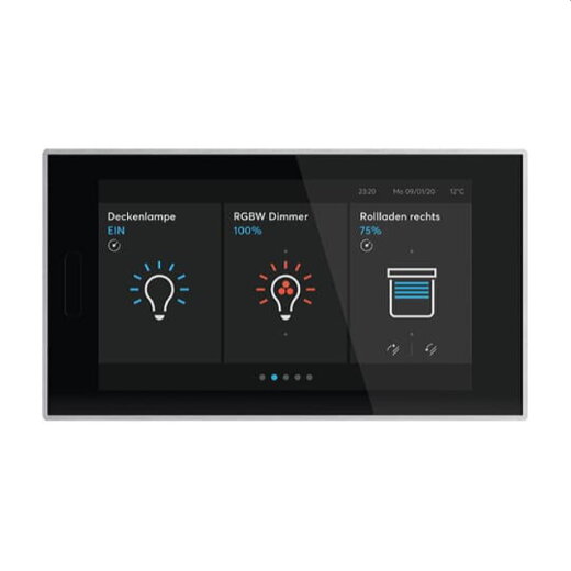 Busch-Jaeger Touch-Bedienelement RT/U30.0.11-825 HD IPS KNX, Glas schwarz
