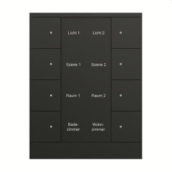Busch-Jaeger Bedienelement SB/U8.0.11-885 8fach, schwarz...